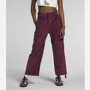 The North Face Utility Cord Pants Corduroy Boysenberry High Rise Cotton Size 8